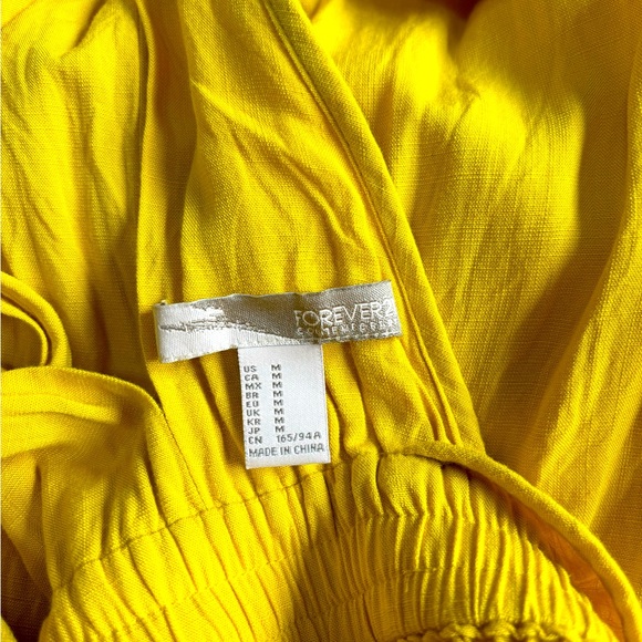Forever 21 yellow sundress size M in excellent condition - Picture 2 of 3